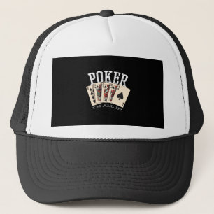 Boné Citação de Poker para Jogador