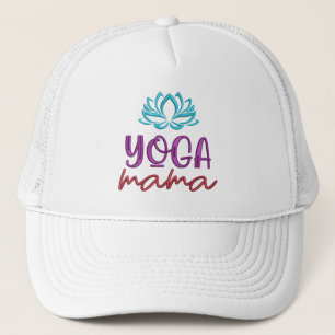 Boné Citação de Yoga Mama Flor de Lótus