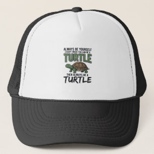 Boné Citação Engraçada de Tartaruga Design Vetorial Vin