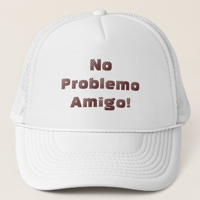 Boné Citação Espanhola Sem Problema Positiva (Frente)