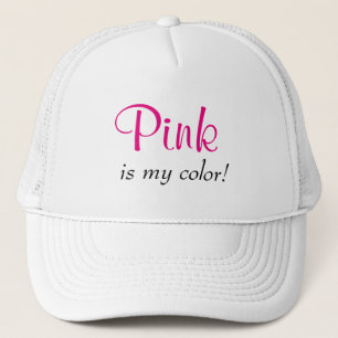 Boné Citação Rosa é Minha Cor