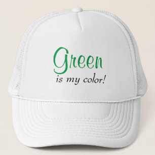 Boné Citação Verde É Minha Cor