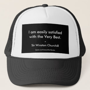 Boné Citação Winston Churchill; Os melhores