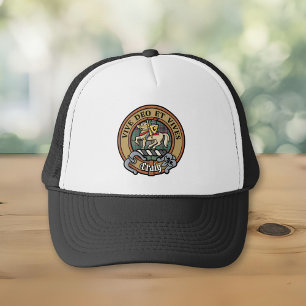 Boné Clan Craig Crest sobre Tartan Trucker Hat
