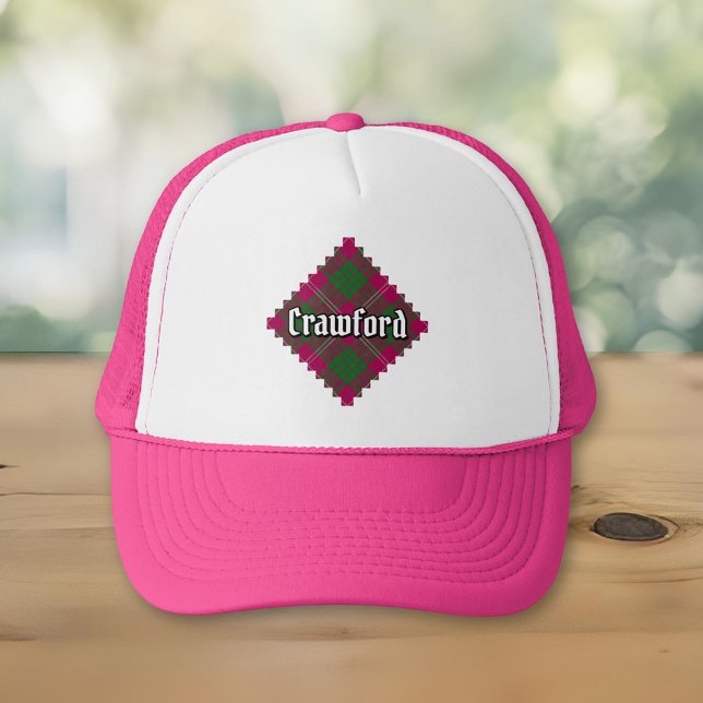 Boné Clan Crawford Tartan Trucker Hat (Criador carregado)