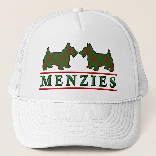 Boné Clan Menzies Tartan Scottie Dogs (Frente)