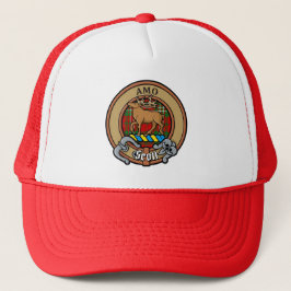 Boné Clan Scott Crest sobre Red Tartan Trucker Hat