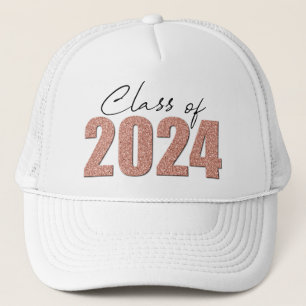 Boné Classe de brilho Dourado rosa de 2024