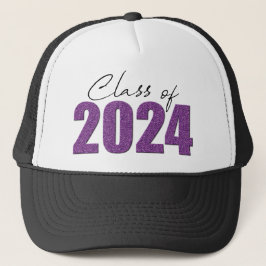 Boné Classe de brilho roxo de 2024