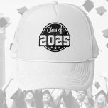 Boné Classe de Crachá Vintage 2025<br><div class="desc">Crie a sua classe de Trucker Hat do Crachá Vintage 2025! Você pode personalizar ainda mais este design selecionando o botão "Editar Detalhes",  se desejar.</div>