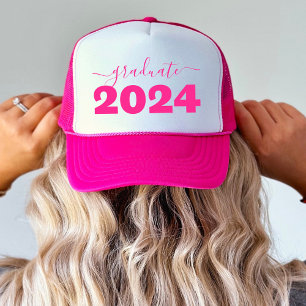 Boné Classe Rosa Moderna formando De Graduação De 2024