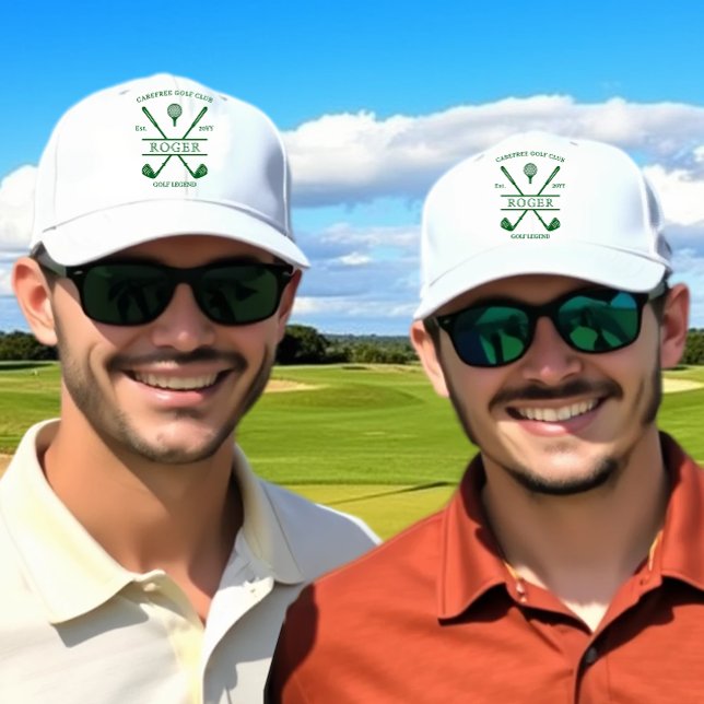 Boné Classic Club Name Forest Green Golf Hat (Criador carregado)