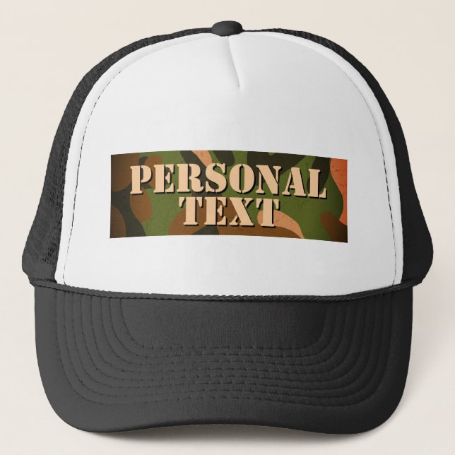 Boné Classic Military Camo Personal Text (Frente)
