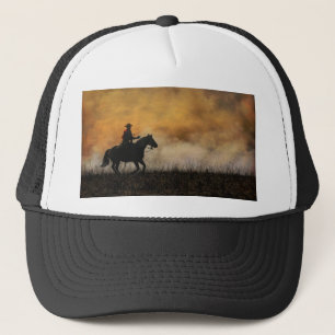Boné Clássico de Cowboy e Cavalo