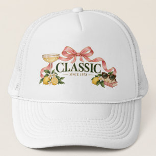 Boné Clássico Desde 1972 Design Retro Glamour