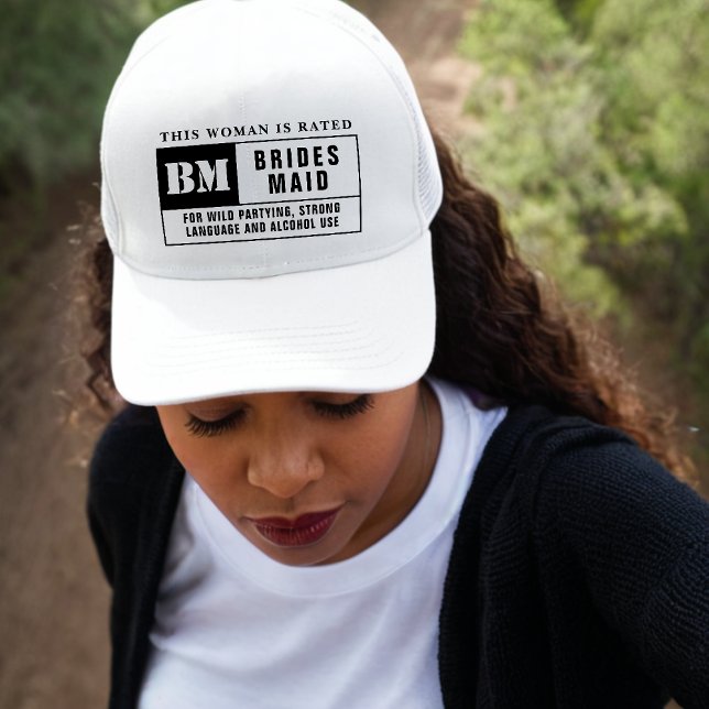 Boné Classificação de Dama de Honra Festa de Despedida  (Bridesmaid Rating Bachelorette Party Trucker Hat
)