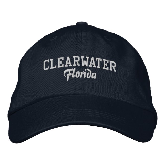 Boné Clearwater Florida Embroidered Baseball Hat (Frente)