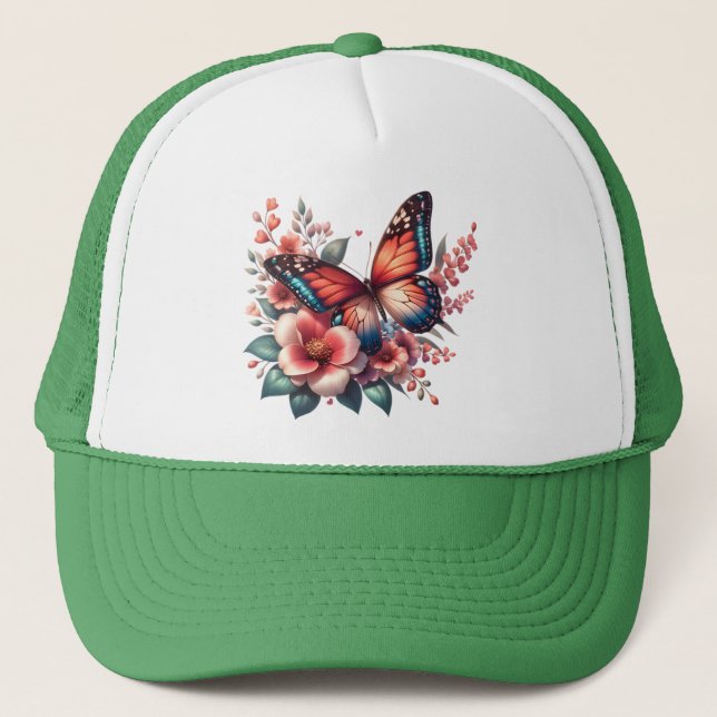 Boné Clipart-96284 de Primavera de borboletas (Frente)
