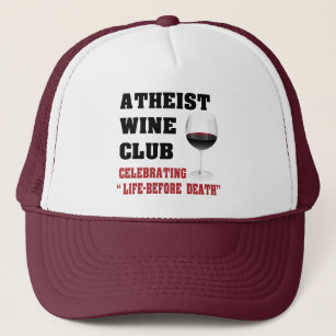 Boné Clube ateu do vinho
