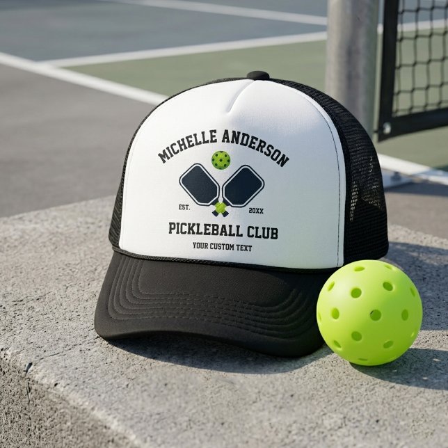 Boné Clube de Pickleball Equipe-Remadas e Bola Personal (Criador carregado)
