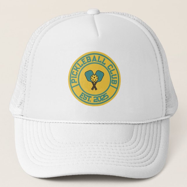 Boné Clube de Pickleball Vintage Est. 2024 Emblema (Frente)