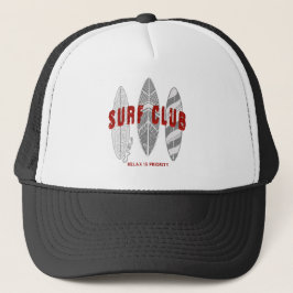 Boné Clube de surfs Summer Beach Vacage Funny Vintage