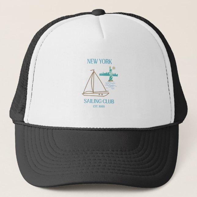 Boné Clube de Vela de Luxo da Cidade de Nova York (Frente)