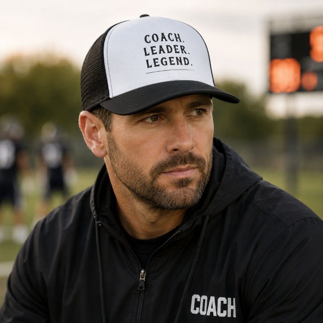Boné Coach Líder Lenda Tipografia Dourada (Criador carregado)