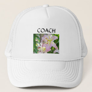 Boné COACH sports hats Womens Ladies Pink Lilies