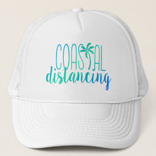 Boné Coastal Distancing Blue and Green Beach Hat
