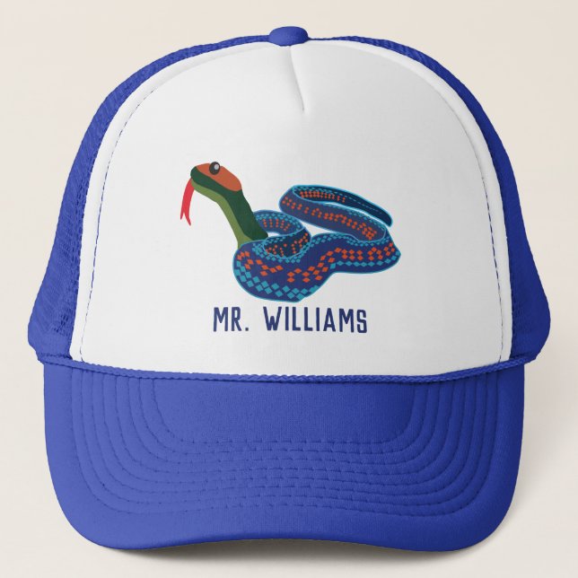 Boné Cobra da Califórnia Red Sided Garter Personalizada (Frente)