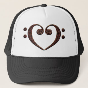 Boné Cobre Dual Bass Clef Heart Music Lover