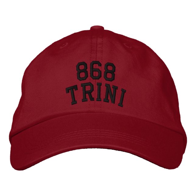 Boné Código de área de Trinidad e Tobago 868 (Frente)