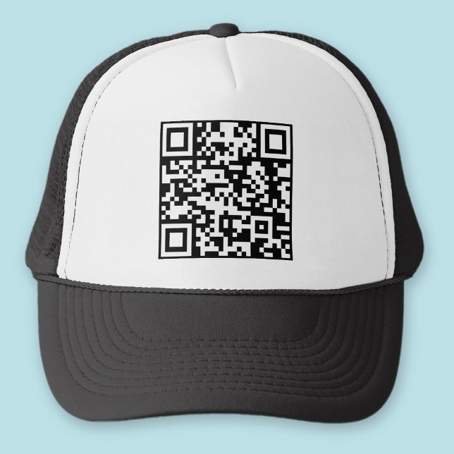 Boné Código QR criado instantaneamente (inserindo sua U (Criador carregado)