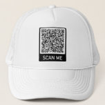 Boné Código QR Digitalize-me Personalizado Seu Hato Do<br><div class="desc">QR Code Professional Personalized Promocional Company ou Personal Hats / Gift - Adicionar seu código QR - Imagem ou logotipo - Redimensionar e Mover ou Adicionar Elementos - Imagem / Texto com Ferramenta de Personalização. Escolha / adicione seu tamanho / cor / fonte! Por favor, veja meus outros projetos/designs. Você...</div>