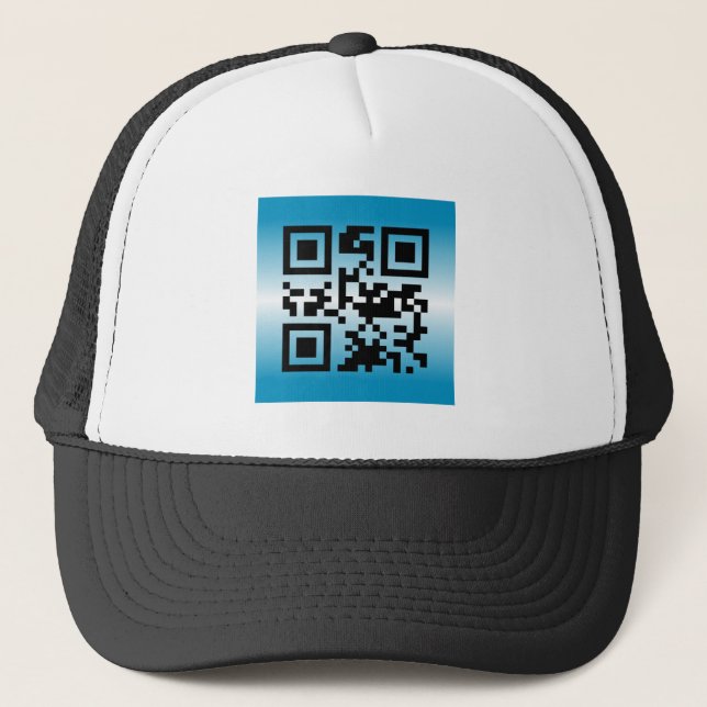 Boné Código QR® dizendo: BEM-VINDO (Frente)