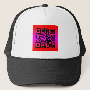 Boné Código QR® dizendo: FELIZ DIA DA MÃE