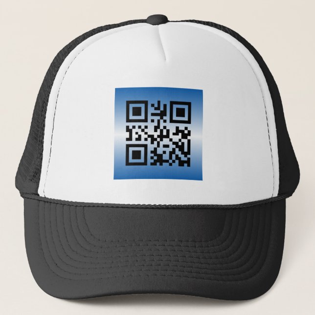 Boné Código QR® dizendo: FELIZ HANUKKAH (Frente)