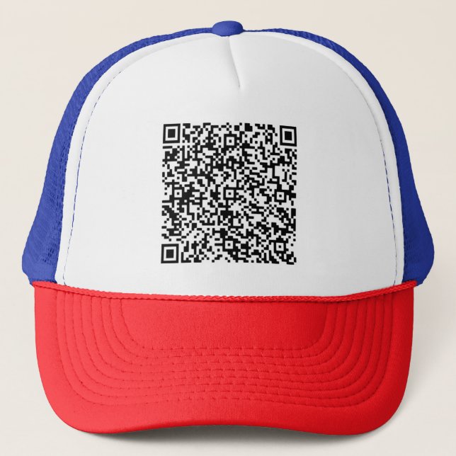 Boné Código QR personalizado Analise seu incrível chapé (Frente)