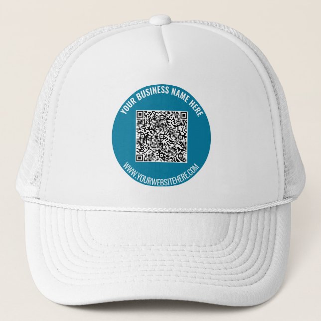 Boné Código QR personalizado e Exemplo de Hat do Conver (Frente)