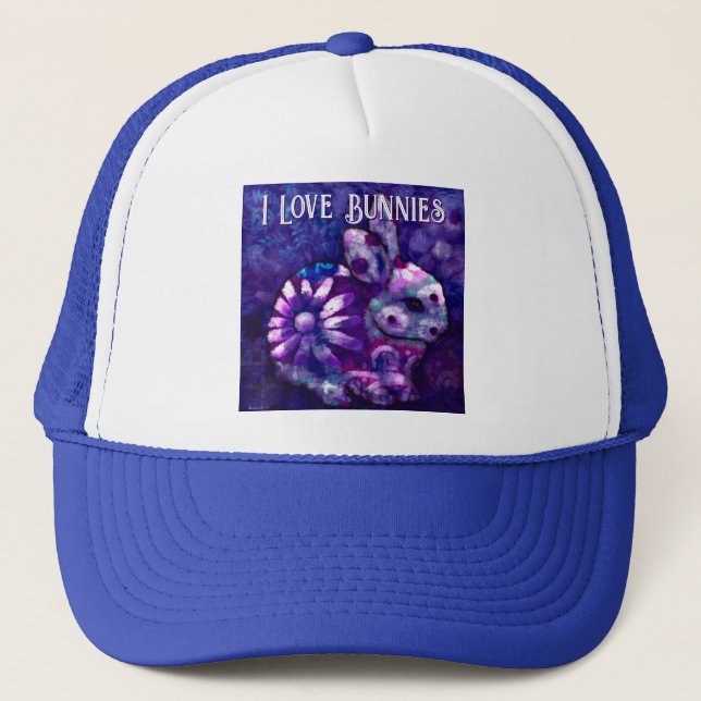Boné Coelho de Floral Caprichoso Personalizado (Frente)