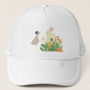 Boné Coelho Whimsical & Pássaro em Sangue - Primavera
