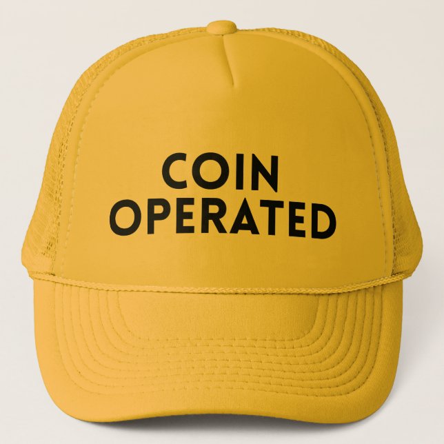 Boné COIN OPEROU o slogan irônico divertido (Frente)
