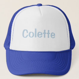 Boné Colette Blue White Hat
