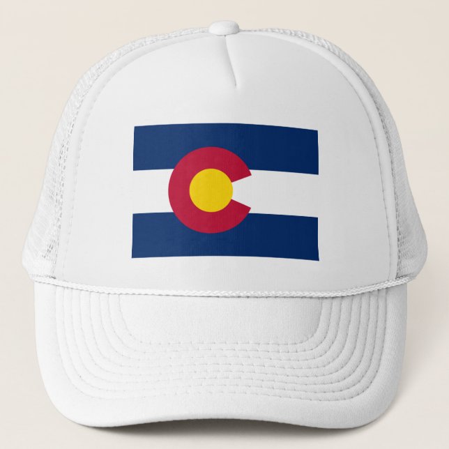 Boné Colorado: A Bandeira do Estado Centenário dos EUA (Frente)
