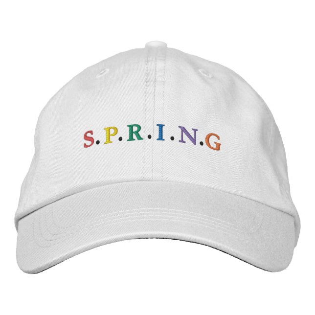 Boné Colorful SPRING Embroidered Baseball Cap (Frente)