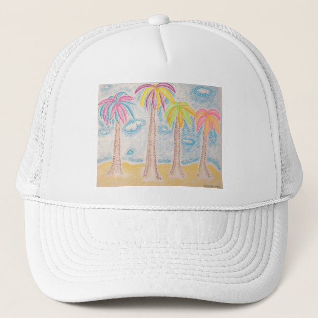 Boné Colorida Palms-hat (Frente)