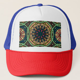 Boné Colorido Mandala: Vintage Floral Hand Drawn