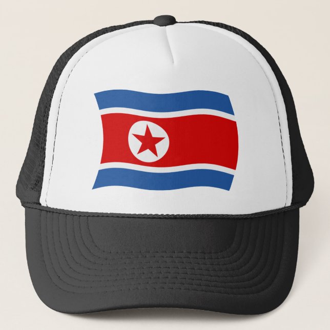 Boné com a Bandeira da Coreia do Norte (Frente)