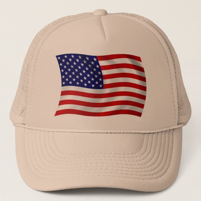 Boné com a Bandeira dos Estados Unidos da América  (Frente)